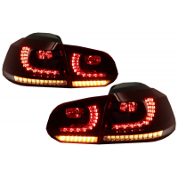 [FULL LED zadné svetlá vhodné pre VW Golf 6 VI (2008-2013) R20 Design Dynamic Sequential Turning Light Cherry Red (LHD a RHD)]