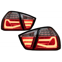 [LED zadné svetlá vhodné pre BMW radu 3 E90 (03.2005-08.2008) Červená Biela LightBar F30 LCI Design]