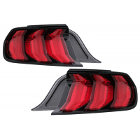 [Full LED zadné svetlá vhodné pre Ford Mustang VI S550 (2015-2019) červené s dynamickými sekvenčnými natáčacími svetlami]