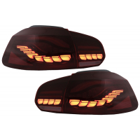 [Zadné svetlá Full LED vhodné pre VW Golf 6 VI (2008-2013) Red Smoke so sekvenčnými dynamickými natáčacími svetlami (LHD a RHD)]