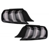 [Full LED zadné svetlá vhodné pre Ford Mustang VI S550 (2015-2019) Smoke Clear s dynamickými sekvenčnými natáčacími svetlami]