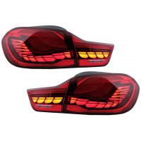[OLED zadné svetlá vhodné pre BMW radu 4 F32 F33 F36 M4 F82 F83 (2013-03.2019) červené s dynamickým sekvenčným natáčaním]