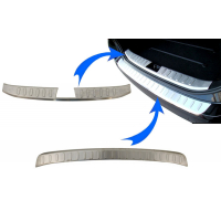 [KIT Ochranná doska zadného nárazníka Hliníkový kryt prahovej dosky vhodný pre BMW X1 E84 bez LCI (2009-2012)]