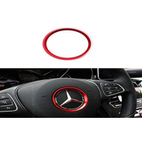 [Krúžok na volant 51mm červený vhodný pre Mercedes A Trieda W176 B Trieda W246 C Trieda W205 CLA C117 GLA X156]