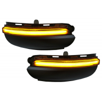 [Zrkadlové dynamické LED smerové svetlo vhodné pre VW Golf 6 Hatchback (2008-2013) Touran (2010-2015) Smoke]