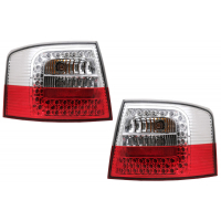 [Zadné svetlá LED vhodné pre Audi A6 4B C5 Avant Station Wagon (12.1997-01.2005) Číre sklo červené a biele]