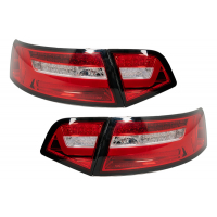 [Zadné svetlá LED BAR vhodné pre Audi A6 4F2 C6 Limousine (2008-2011) Červený číry dizajn facelift so sekvenčnými dynamickými natáčacími svetlami]