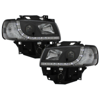 [DAYLINE Predné svetlomety vhodné pre VW T4 Transporter (1990-2003) LED DRL Daylight Black]