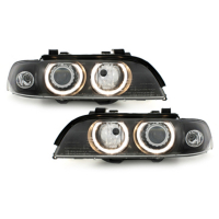 [Svetlomety HID Xenon vhodné pre BMW Seria 5 E39 (09.1995-06.2003) Angel Eyes LCI Design Black]