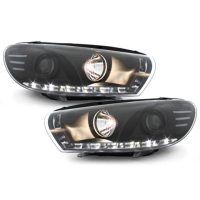 [DAYLIGHT Predné svetlomety vhodné pre VW SCIROCCO (2008-04.2014) DRL Black]
