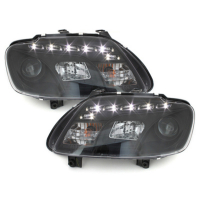 [DAYLIGHT Svetlomety LED DRL vhodné pre VW Touran 1T Caddy (02.2003-10.2006) Čierna]