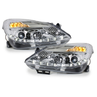 [DAYLIGHT Svetlomety vhodné pre Opel Corsa D (04.2006-2011) LED DRL Chrome]