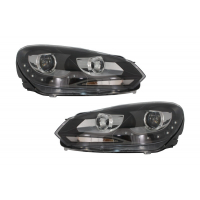 [Predné svetlomety vhodné pre VW Golf 6 VI (10.2008-2012) LED DRL DAYLIGHT GTI Look]