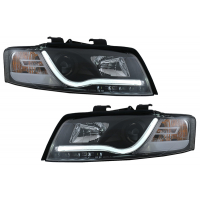 [Predné svetlá LED DRL vhodné pre Audi A4 8E (10.2000-10.2004) Denné svietenie čierne]