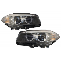 [Svetlomety Full LED Bi-Xenon Angel Eyes vhodné pre BMW radu 5 F10 F11 (2011-2013) LCI Facelift Look]