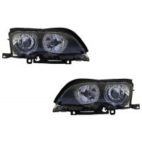 [LED svetlomety Angel Eyes vhodné pre BMW radu 3 E46 (09.2001-03.2005) Xenon Design Black]