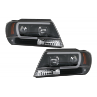 [LED svetlomety vhodné pre Jeep Grand Cherokee (1999-2004) Tube Light Black]