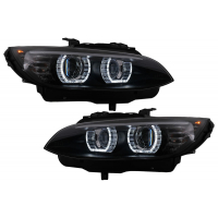 [Xenónové svetlomety 3D LED Angel Eyes vhodné pre BMW radu 3 E92 E93 (2006-2010) U-Type Black]