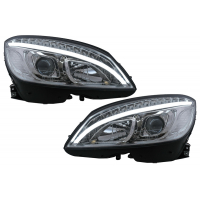 [Tubusové LED svetlomety vhodné pre Mercedes C-Class W204 S204 (2007-2010) Chrome]