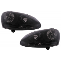 [Predné svetlomety vhodné pre VW Golf 5 V (10.2003-2009) Jetta (2005-2010) All Black]