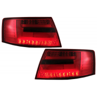 [LED BAR Zadné svetlá vhodné pre Audi A6 C6 4F Sedan (04.2004-2008) 7-PIN Red Smoke]