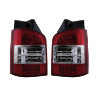 [LED zadné svetlá vhodné pre VW Transporter V T5.1 (04.2010-2015) Chrome Red Clear]
