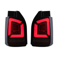 [Full LED zadné svetlá vhodné pre VW Transporter V T5 Facelift (2010-2015) s dynamickým smerovým svetlom Red Smoke]