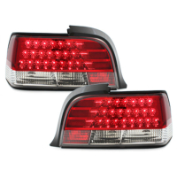 [LED zadné svetlá vhodné pre BMW E36 Coupe 92-98 _ red/crystal]