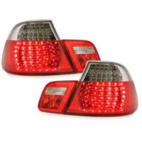 [LED zadné svetlá vhodné pre BMW radu 3 E46 2D Coupe Facelift (2003-2006) červená/kryštál]