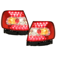 [LED zadné svetlá vhodné pre AUDI A4 B5 Lim. 95-99 / 99-01_ červená/kryštál]