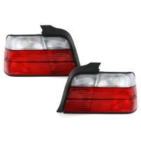 [Zadné svetlá vhodné pre BMW radu 3 E36 Limousine (1992-1998) Červená Biela]