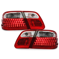 [LED zadné svetlá vhodné pre MERCEDES Benz E-class W210 95-02 red/crys.]