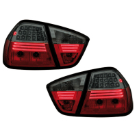 [LED zadné svetlá vhodné pre BMW E90 05-09.08 Limuzína Sedan Červená/Smoke]