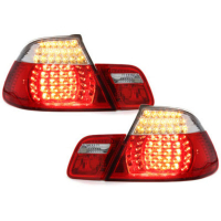 [LED zadné svetlá vhodné pre BMW E46 2D Cabrio (2000-2005) červené/kryštálové]