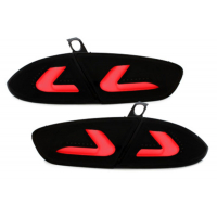 [Full LED zadné svetlá vhodné pre SEAT Leon 1P1 Facelift (2009-2012) LightBar Black / Smoke]