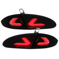 [cardDNA Zadné svetlá LIGHTBAR vhodné pre Seat Leon (2005-2009) 1P Black Smoke]