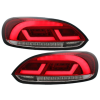 [LITEC LED zadné svetlá vhodné pre VW SCIROCCO III 08-10 červené/kryštálové]