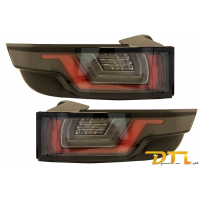 [Dynamické sekvenčné natáčacie svetlo Full LED zadné svetlá vhodné pre Range Rover Evoque L538 (2011-2014) Svetelná lišta Chrómová čierna]