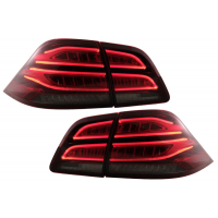 [Full LED LightBar Zadné svetlá vhodné pre Mercedes M-Class W166 (2012-2015) Červená Biela LHD]