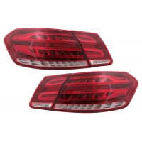 [LED BAR Zadné svetlá vhodné pre Mercedes E-Class W212 Facelift (2013-2016) Dynamické sekvenčné natáčacie svetlo Červená Číra]