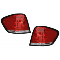 [LED zadné svetlá vhodné pre Mercedes M-Class W164 Facelift (2009-2011) Red Clear]