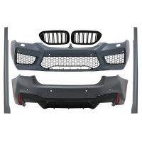 [Kompletná súprava karosérie vhodná pre BMW radu 5 G30 (2017-2019) M5 Design s centrálnymi mriežkami obličiek Double Stripe M Design Piano Black]
