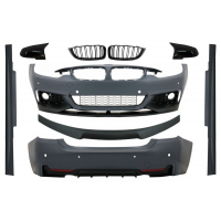 [Kompletná súprava karosérie s matným čiernym spojlerom kufra a krytmi zrkadiel vhodné pre BMW radu 4 F32 Coupe (2013-03.2019) M Design]