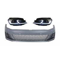 [Predný nárazník s LED svetlometmi Sekvenčné dynamické natáčacie svetlá vhodné pre VW Golf VII 7 5G (2013-2017) GTI Look]
