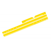[Nálepka na bočné nálepky Vinyl Matte Yellow vhodná pre Mercedes CLA W117 C117 X117 (2013-2016) Trieda A W176 (vyššie od roku 2012) 45 Design Edition 1]