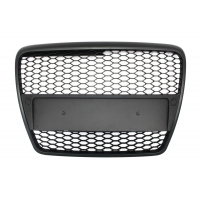 [Predná mriežka bez odznaku vhodná pre Audi A6 4F C6 (2004-2007) RS Design Matte Black]