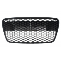 [Predná mriežka vhodná pre Audi R8 (2007-2012) Honeycomb Piano Black]