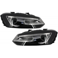 [Predné svetlomety LED XENON HID vhodné pre VW Polo 6R 6C 61 (2011-2017) Light Bar Devil Eye Look]
