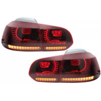 [Zadné svetlá Full LED vhodné pre VW Golf 6 VI (2008-2013) R20 Design Red Smoke Turning Light Static]