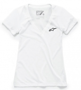 [Obr.: 65/37/05-damske-biele-tricko-ageless-vneck-tee-alpinestars-kratke-1w38-73000-20-1038-73000-20.jpg]